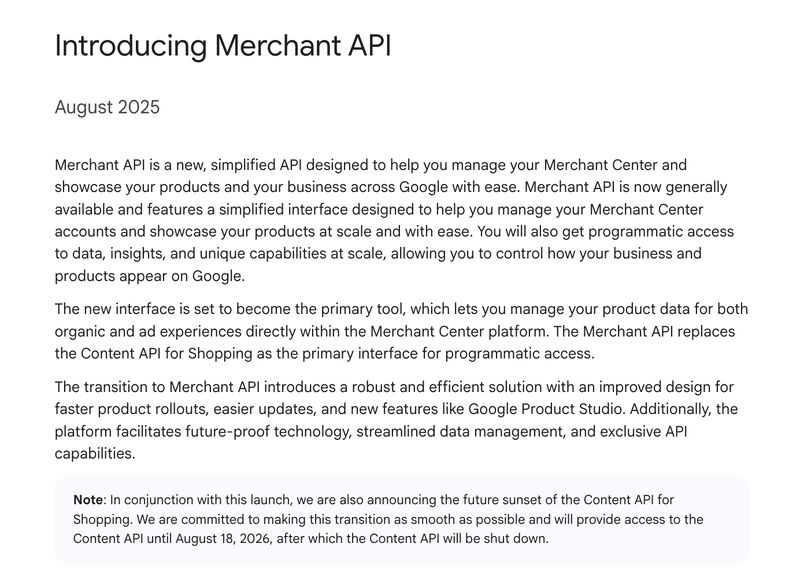 Merchant API