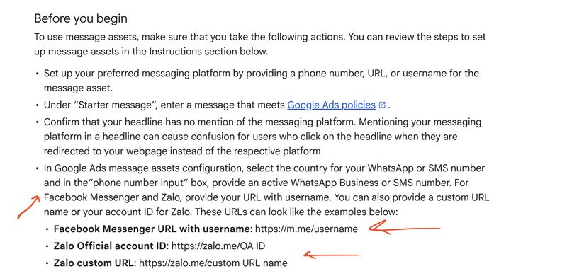 Google has added Facebook Messenger and Zalo