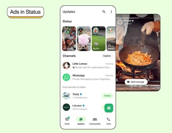Meta expands WhatsApp Status ad options