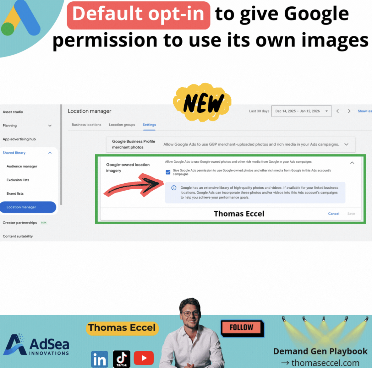 New Google Ads update: Google can use its own images by default