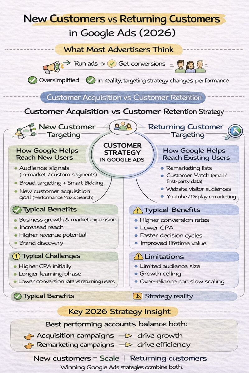 New customers vs returning customers