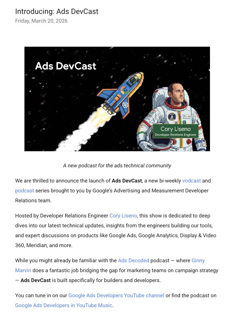 Ads DevCast