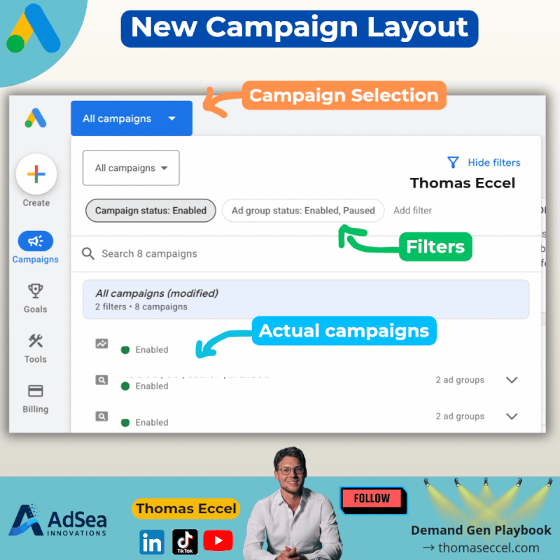 New Campaign Layout
