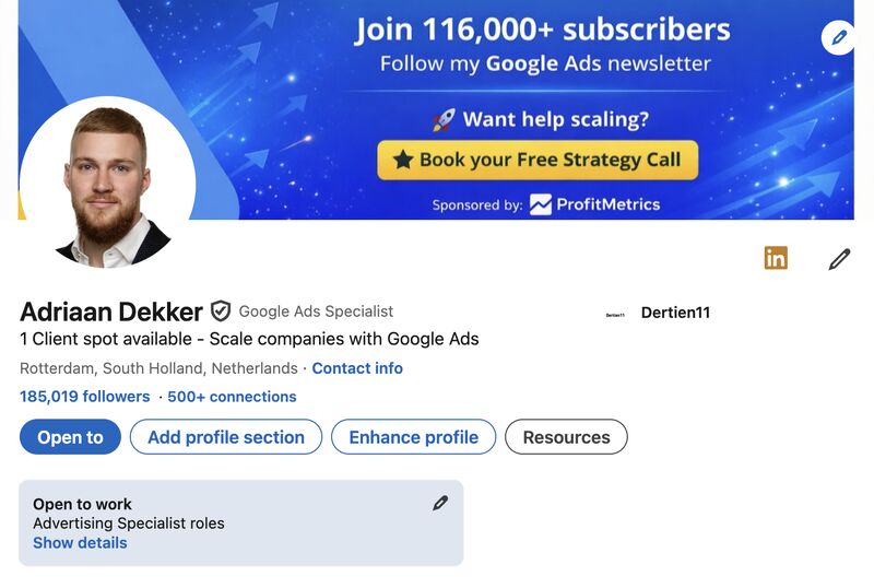 185,000 followers