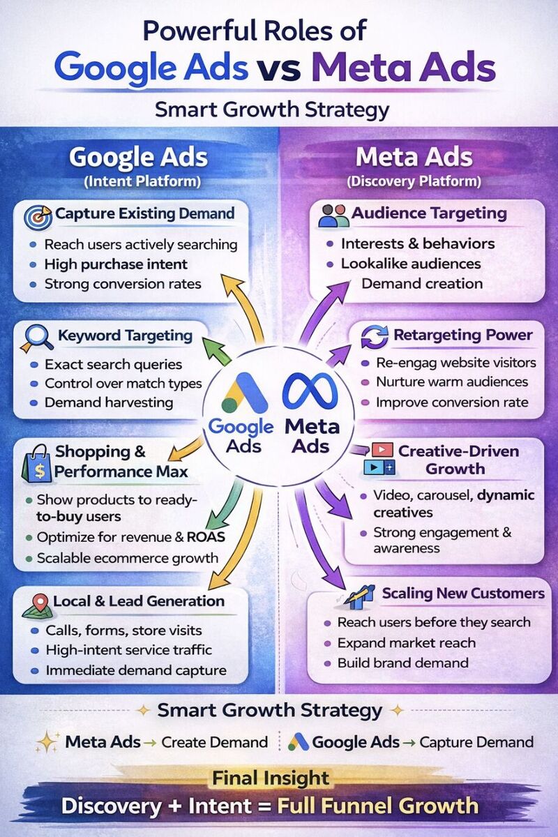Google Ads vs Meta Ads
