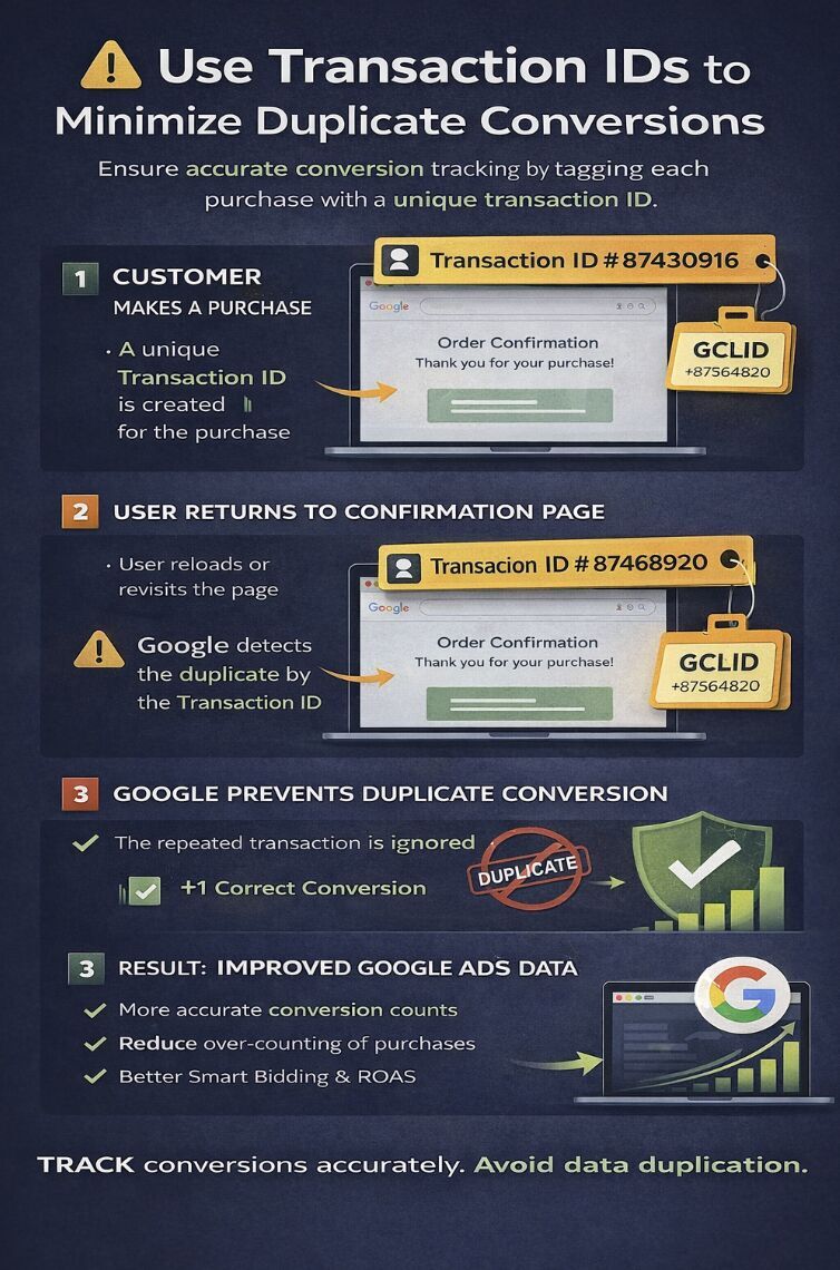 Use Transaction IDs to Minimize Duplicate Conversions