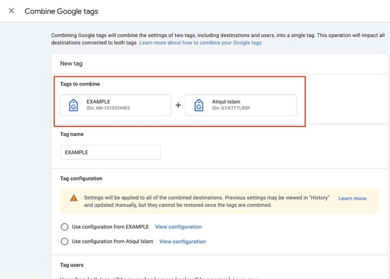 Update to the tagging system