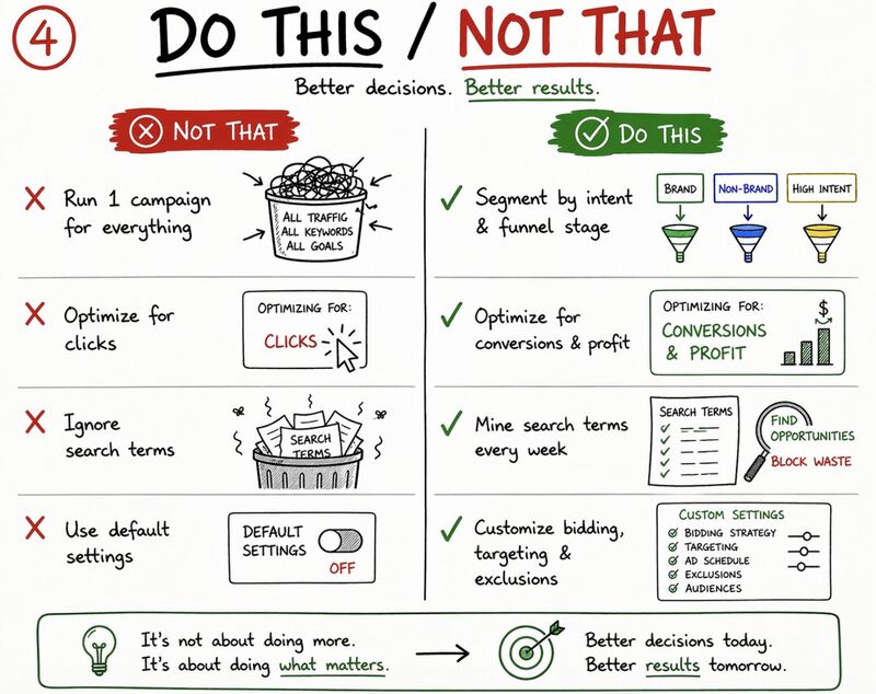 Do this /  Not that