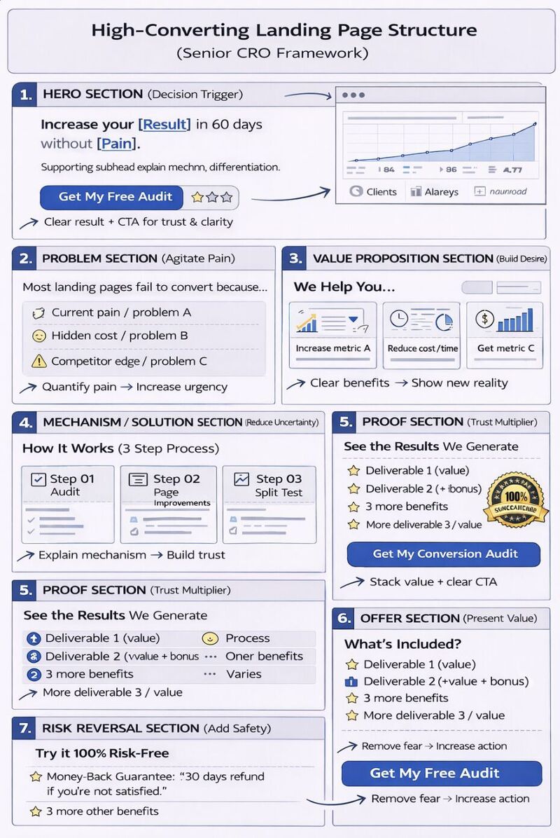High-Converting Landing Page Structure