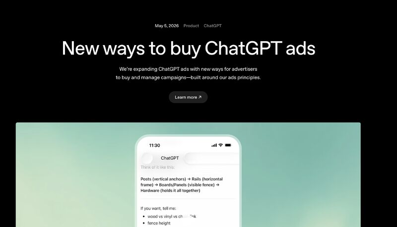 New ways to buy ChatGPT ads