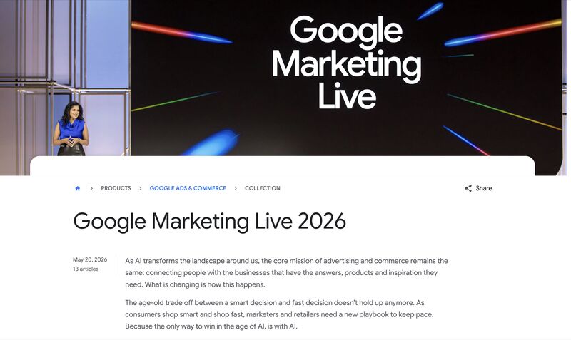 Google Marketing Live 2026