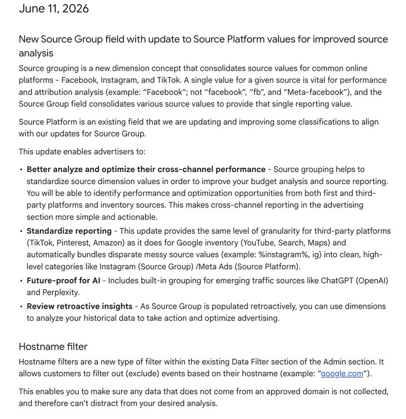 New updates for cleaner source analysis