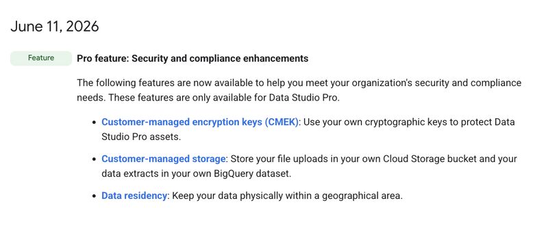 New security and compliance features for Data Studio Pro