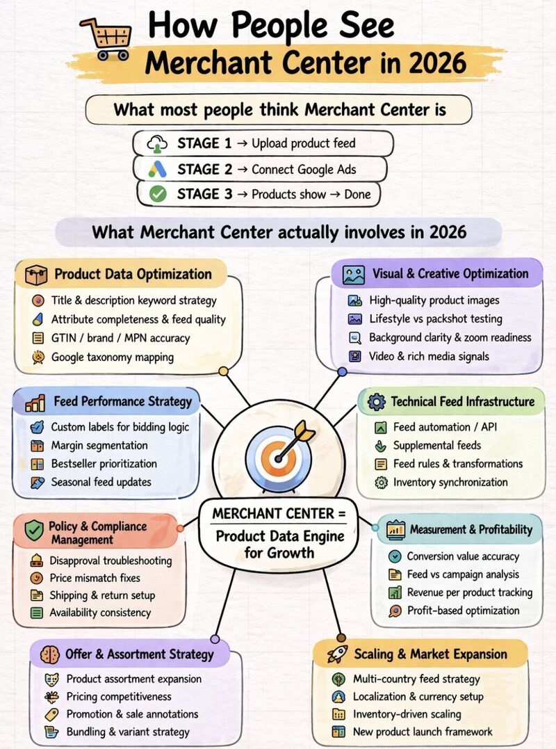 🛒 How people think Google Merchant Center works vs. reality