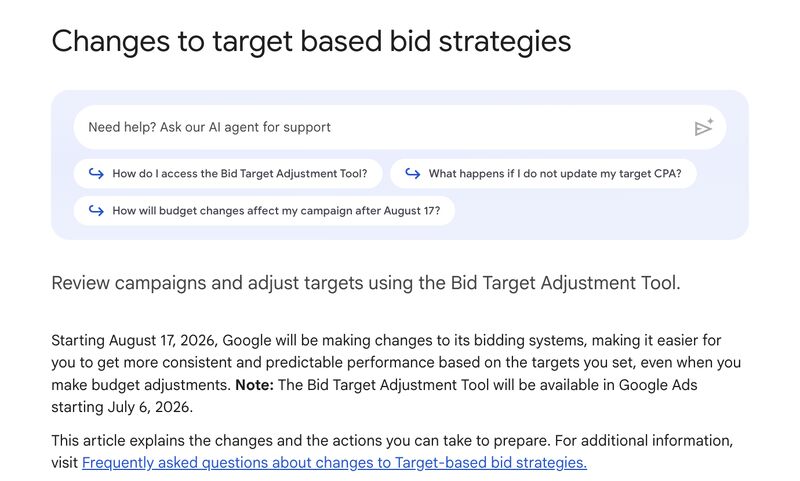 Google Ads tightens target-based bidding