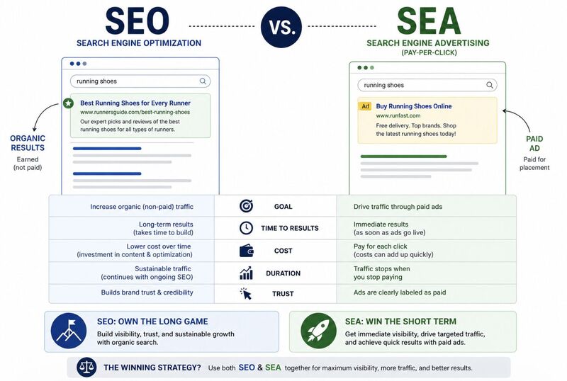 SEO vs SEA
