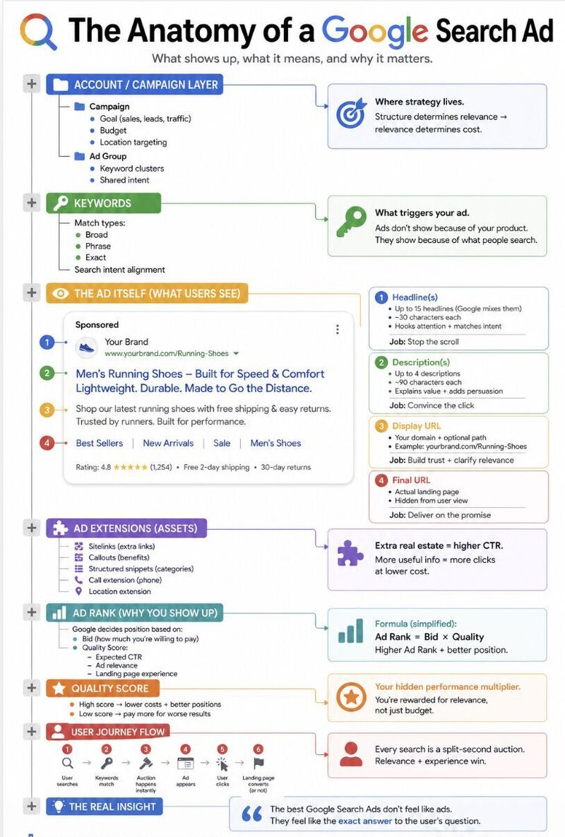 The anatomy of Google Search Ad