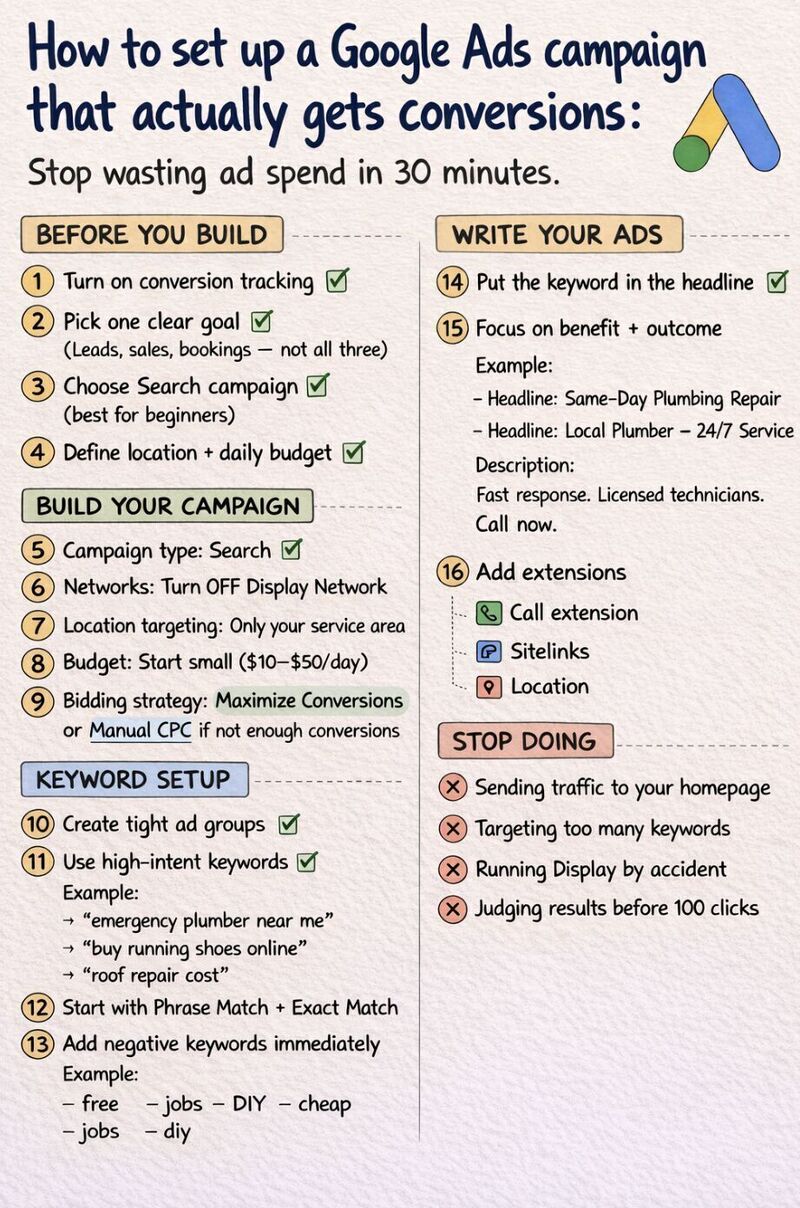 How to set up a Google Ads Campaign