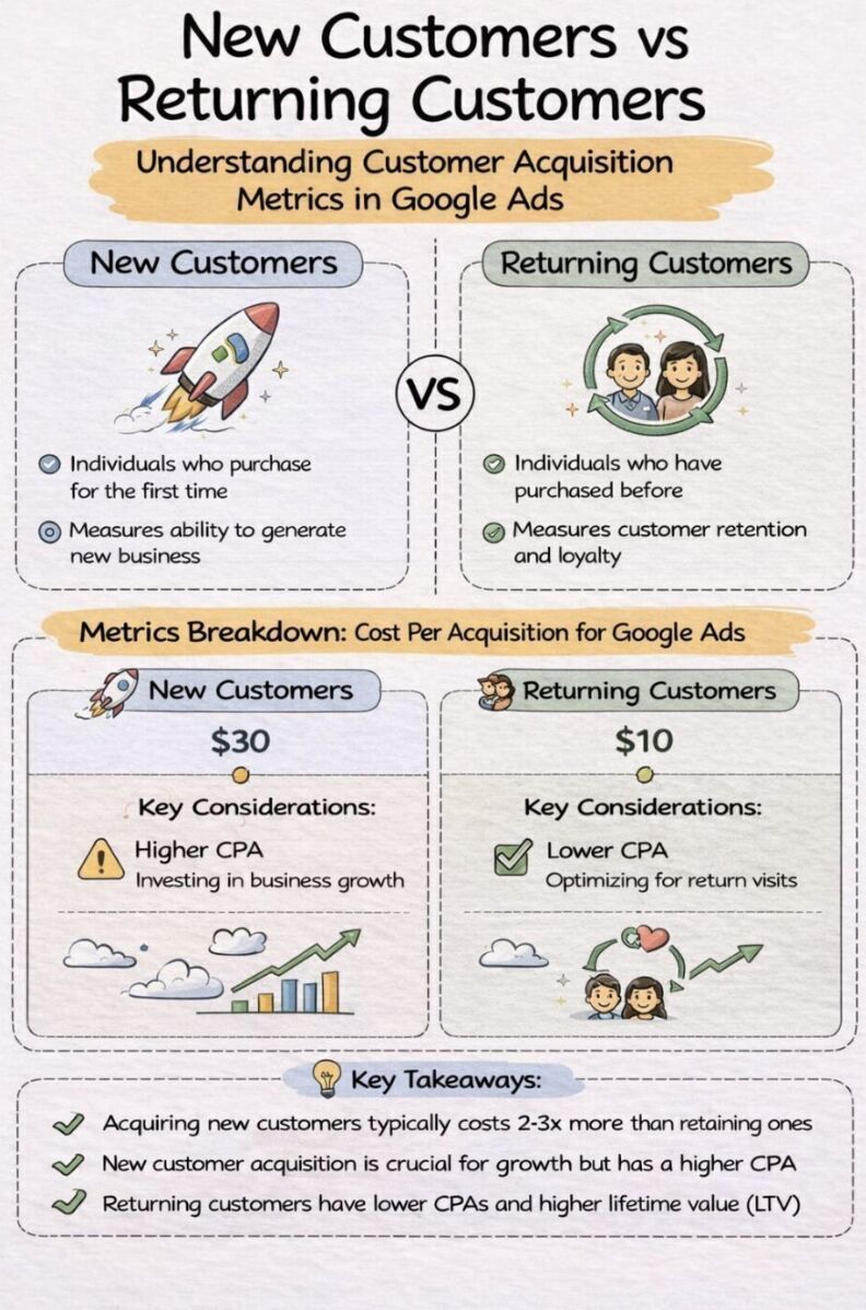 New Customers vs Returning Customers