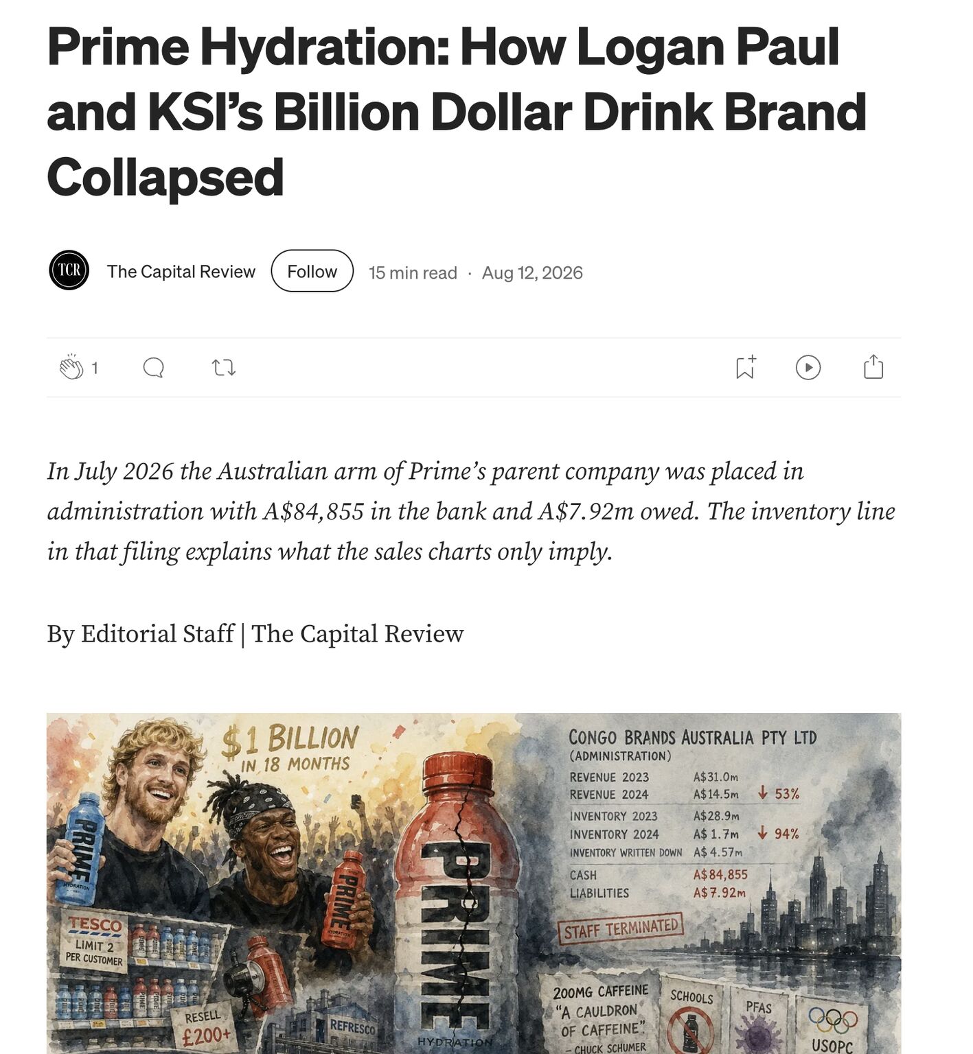 Prime’s $1.2B Hype Problem