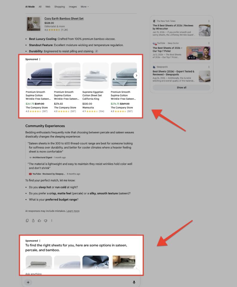More Ads Enter AI Mode