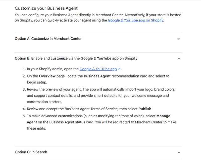 Business Agent Comes to Shopify