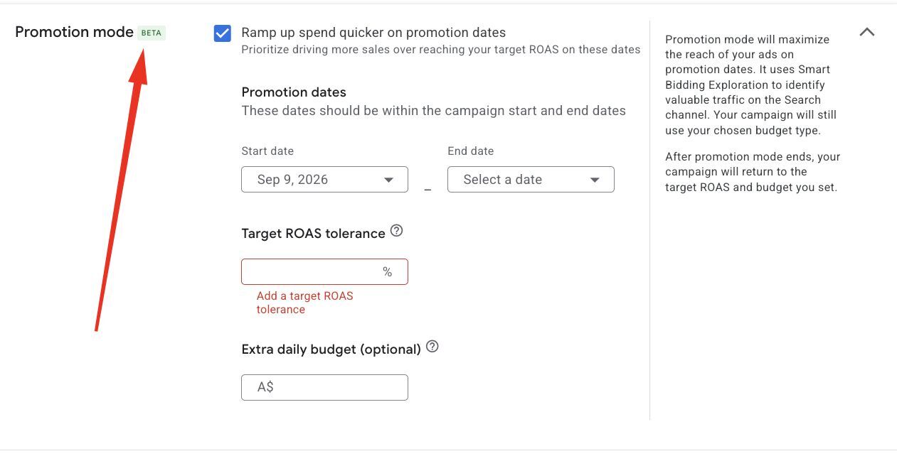 Google Ads Rolls Out Promotion Mode