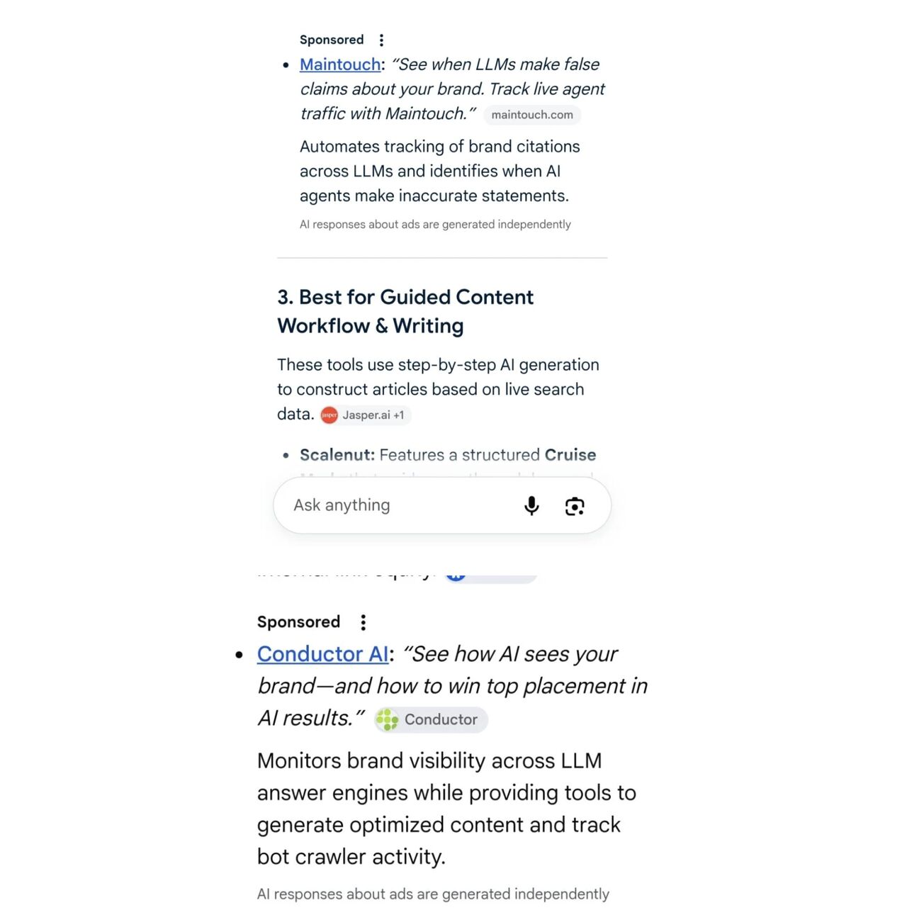New ad format inside AI Mode