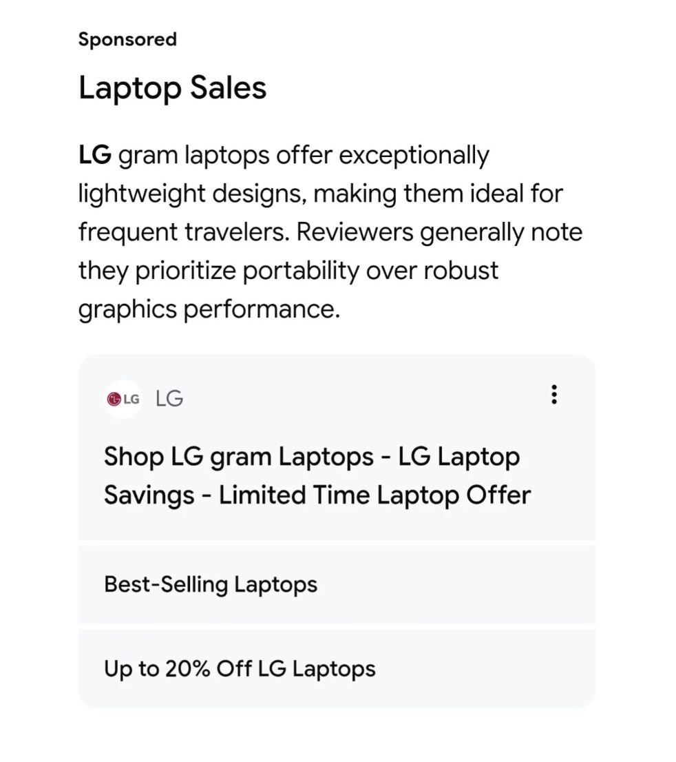 AI Mode Expands Brand Ad Summaries