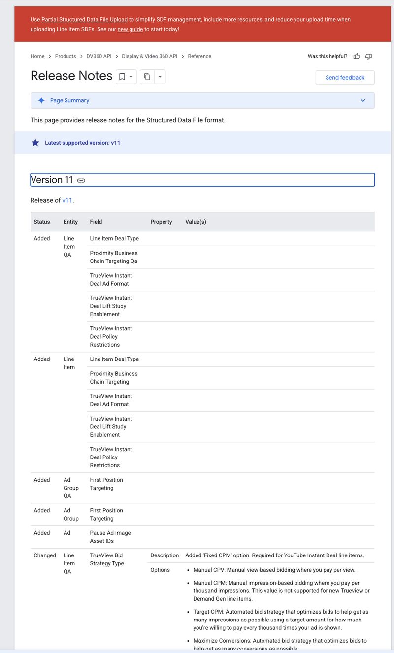 Google Launches SDF v11