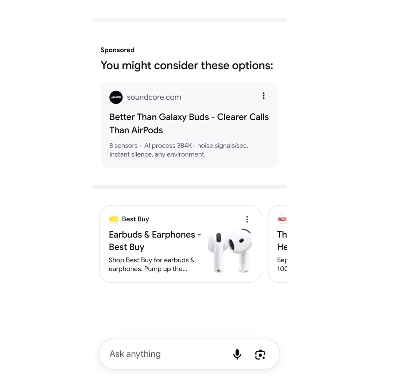 URLs in AI Mode